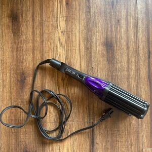 Hot Tools Professional Deep Waver 3 Barrel Hair Crimper Purple Black